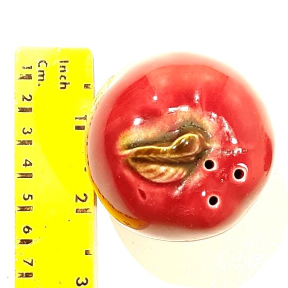 Vintage Apple Salt Pepper Ceramic Shakers - Picture 5 of 6